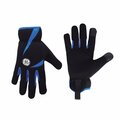 Ge Mechanics Gloves, M, Black, Blue, Spandex GG400LC